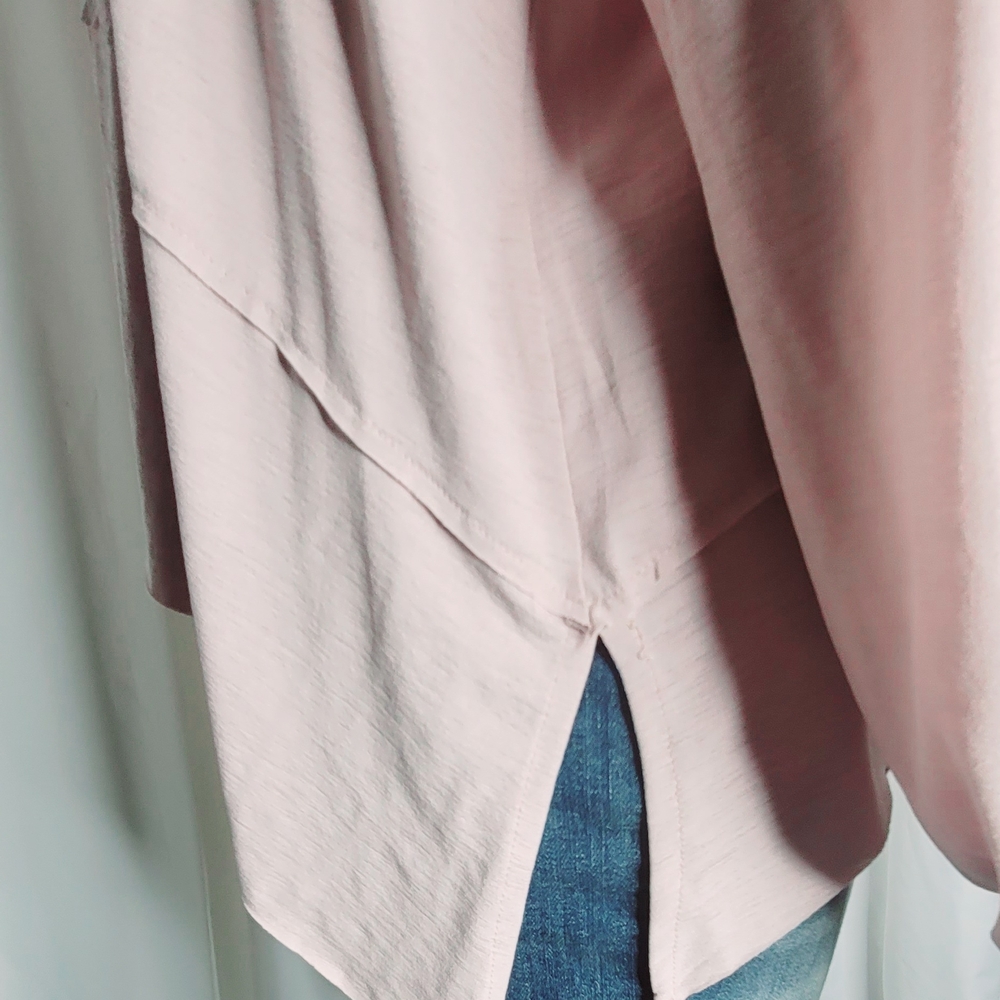 Relaxed Pink Long Sleeve Boxy Tee - Picture 6 of 12